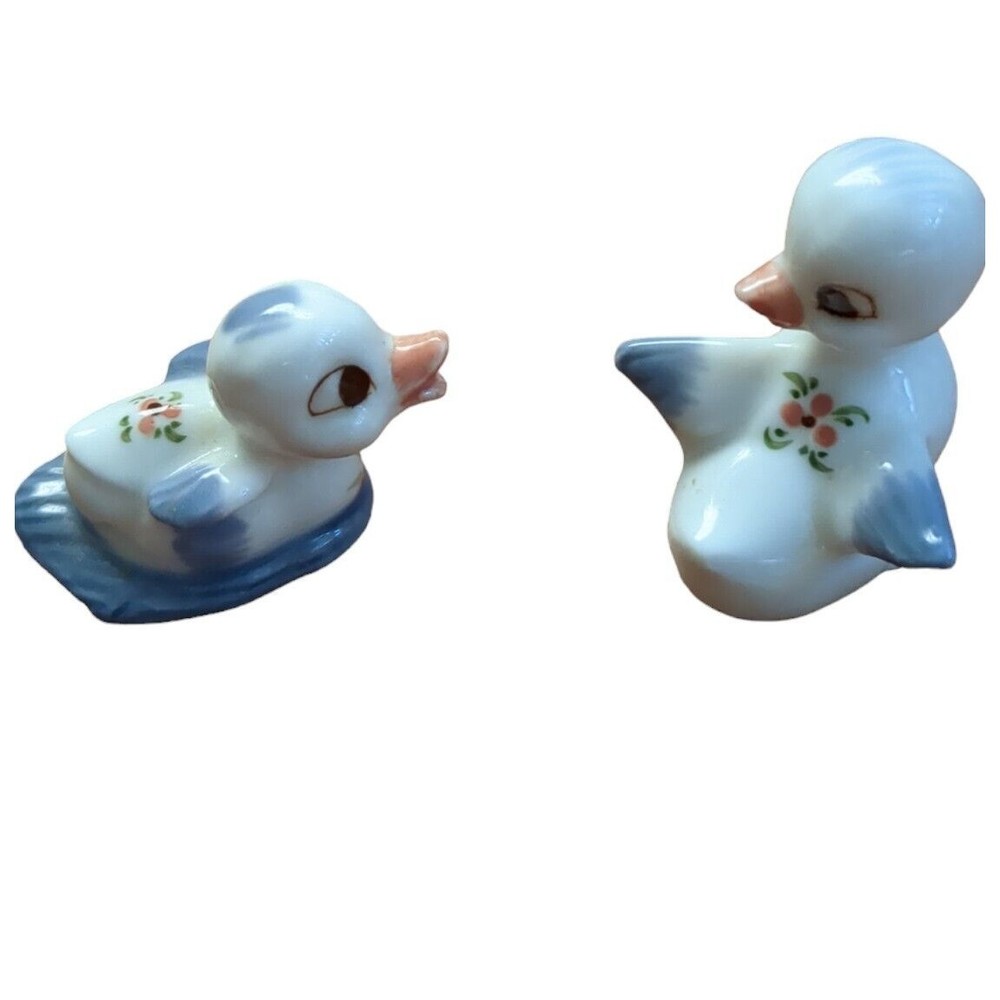 Vintage Lot Of 2 Miniature Ceramic Duck Figurines. Thailand-Choice Of  Shipping